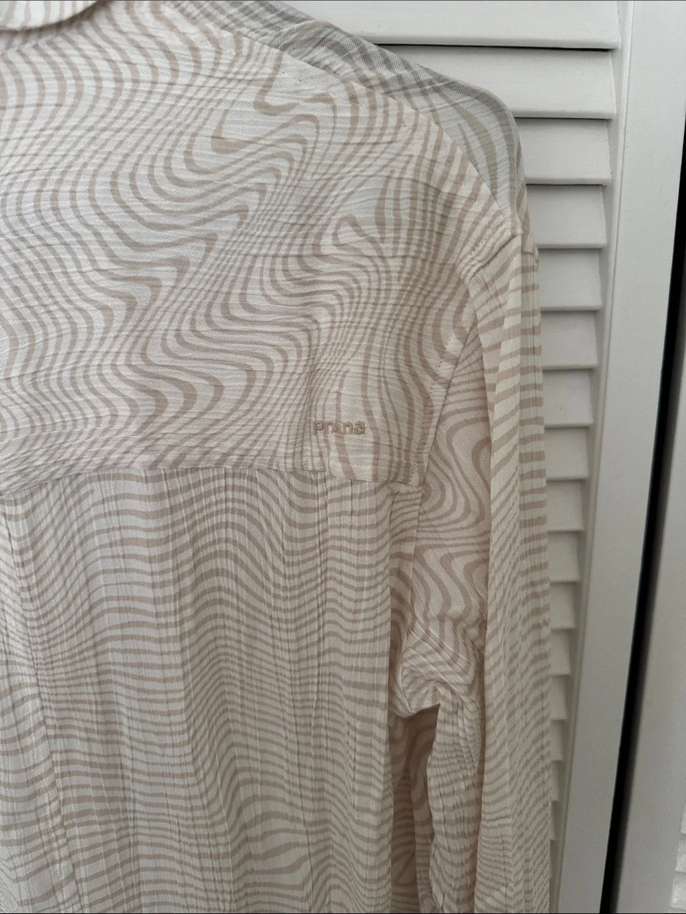 NWT prANa Fernie ($89 RET) Light Beige Women’s Long-Sleeve Coverup, Small